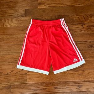 Boys Red Adidas Shorts - M(10/12)